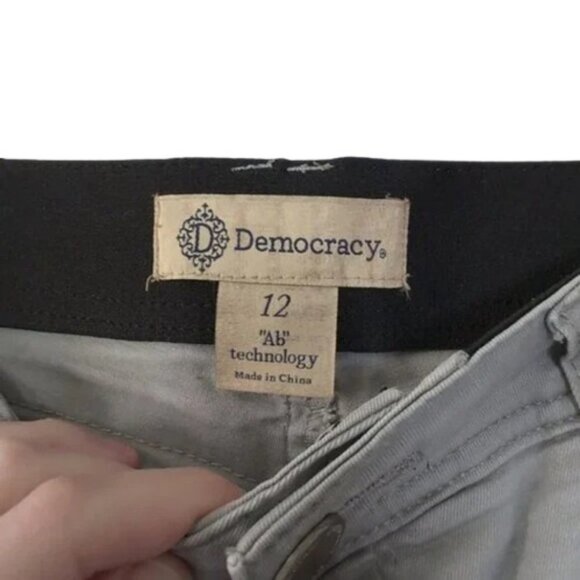 Democracy grey "Ab" solution technology ankle skimmer jeans size 12 - Picture 4 of 4